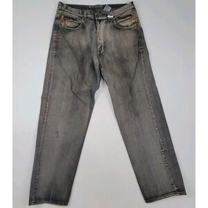 ROYAL BLUE JEANS VINTAGE Y2K DISTRESSED DENIM MENS 40X34L FADED HIP HOP JEANS